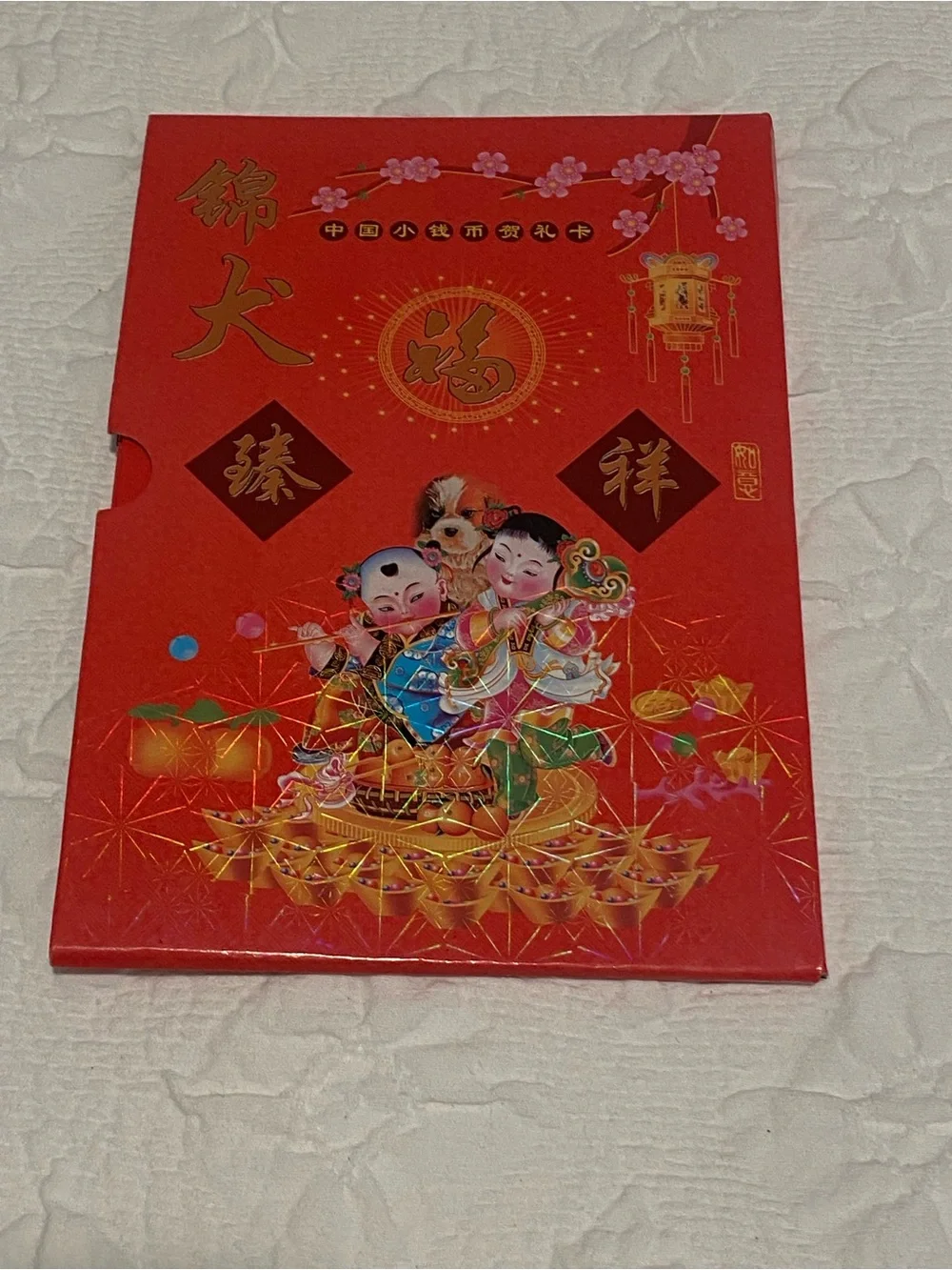 Chinese New Year commemorative album 2006, designed to hold coins or bills.